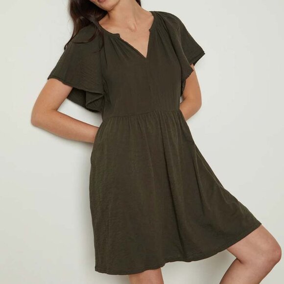 VELVET by Graham & Spencer Jamie Cotton Slub Dress - Picture 1 of 7